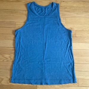 LULULEMON Tank Top Mens Small Blue Sleeveless Athletic Training Lightweigh NWOT